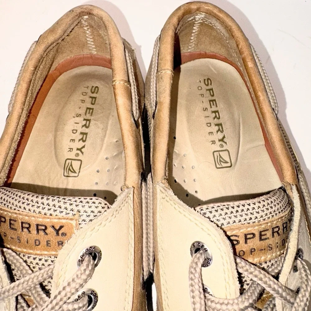 Sperry Top Sider Billfish Boat Shoes Men's Brown Leather 3‎ Eye Deck Size 8.5 M